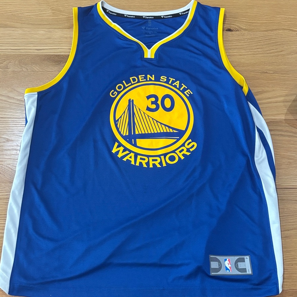 Golden State Warriors Steph Curry Jersey XL 30 Fanatics XL Basketball NBA